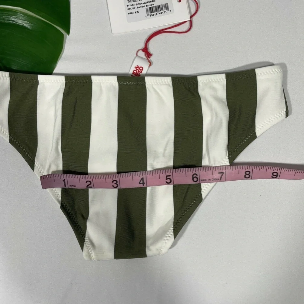 NEW Solid & Striped [‎ SZ XS ] Elle Bikini Bottom Safari Stripe